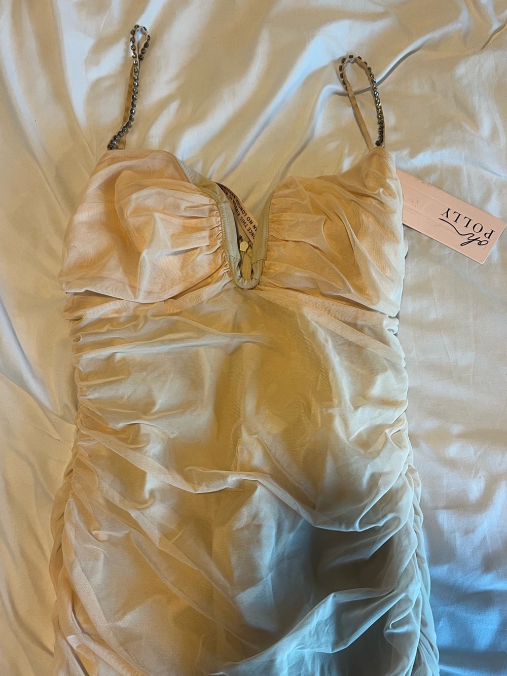 Oh Polly Ruched Mini Dress